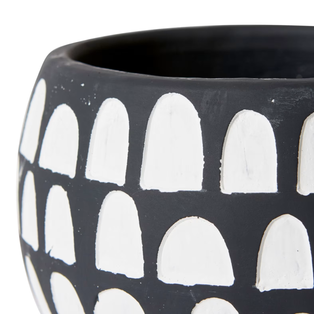 Decorative Cement Braxton Pot - Available in 2 Sizes