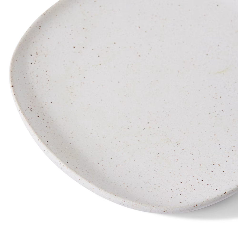 Decorative Ceramic Matias Plate - White - Available in 3 Sizes
