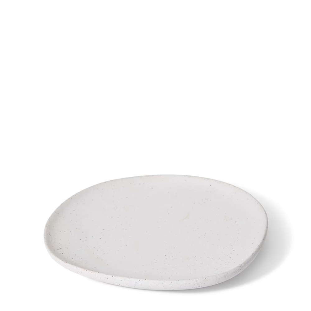 Decorative Ceramic Matias Plate - White - Available in 3 Sizes