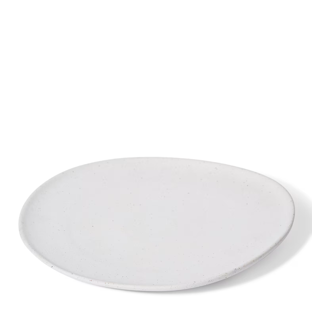 Decorative Ceramic Matias Plate - White - Available in 3 Sizes