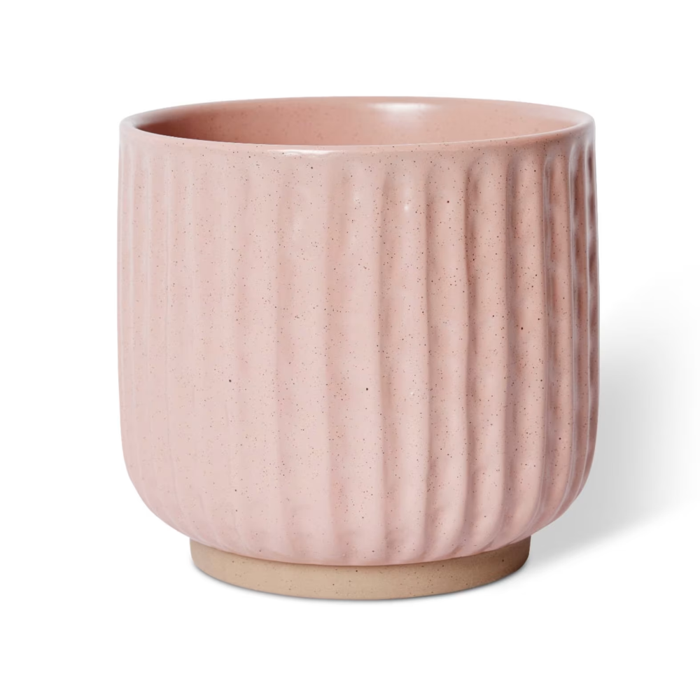 Decorative Emery Plant Pot - Pink - Available in 3 Sizes
