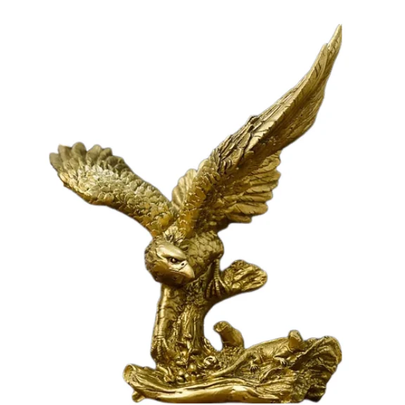Decorative Golden Eagle Figurine - Small