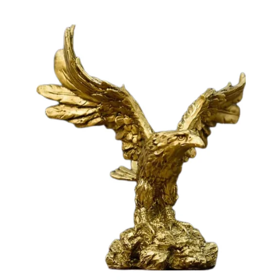 Decorative Golden Eagle Figurine - Extra Small