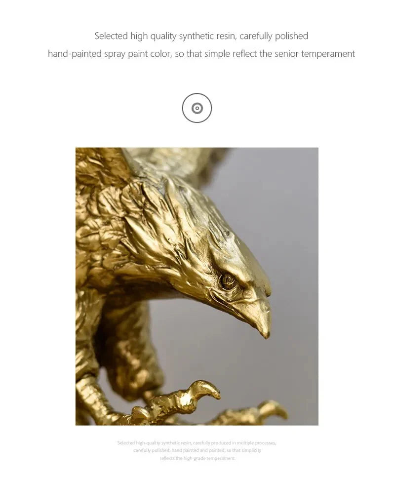 Decorative Golden Eagle Figurine - Extra Small