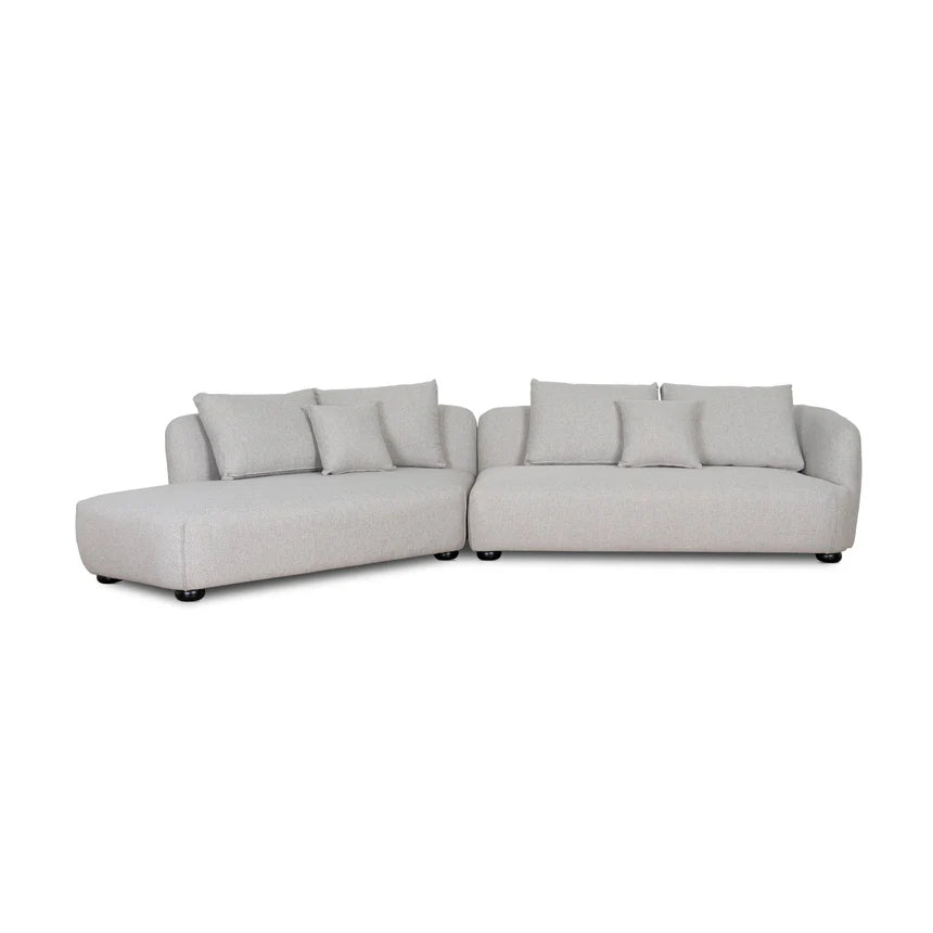 Deep Comfort Left-Hand Chaise 3-Seater Sofa - Grey