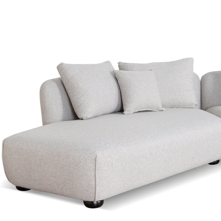 Deep Comfort Left-Hand Chaise 3-Seater Sofa - Grey