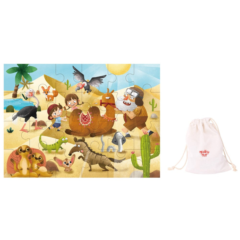 Desert Exploration Wooden Jigsaw Puzzle 24 Pcs