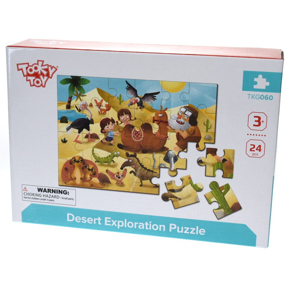 Desert Exploration Wooden Jigsaw Puzzle 24 Pcs