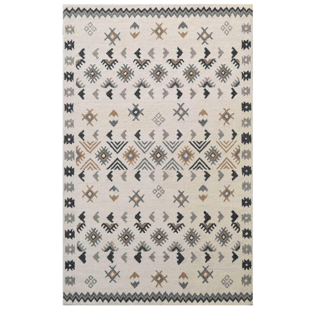 Abstract Pattern Woolen Rug (Available in 3 Sizes)