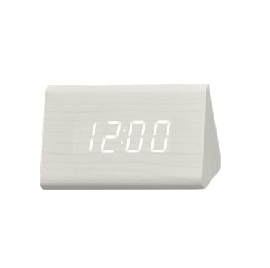Digital LED Wood Tri Bar Table clock - Available in 3 Colors