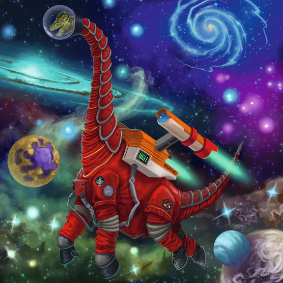Dinosaurs In Space 3 x 49 Piece Puzzle