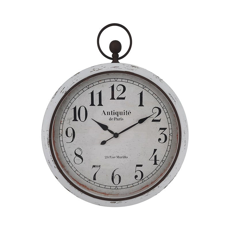Distressed 'Antiquite' Glass - Front Wall Clock- 76cms