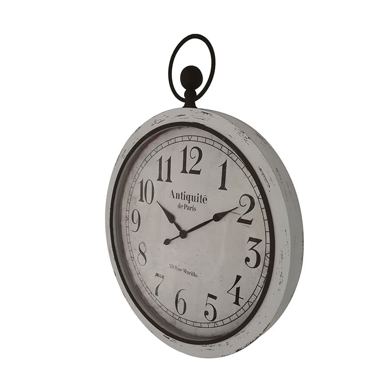Distressed 'Antiquite' Glass - Front Wall Clock- 76cms