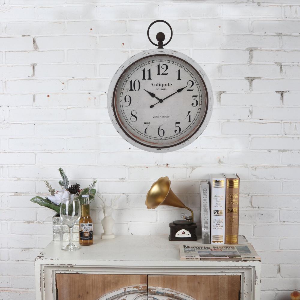 Distressed 'Antiquite' Glass - Front Wall Clock- 76cms