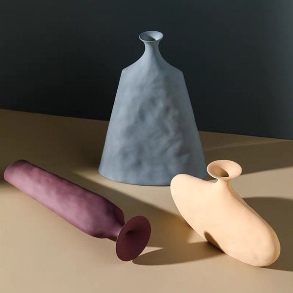 Diverse Colorful Array Of Ceramic Vases (Available in 4 Colors & Shapes)