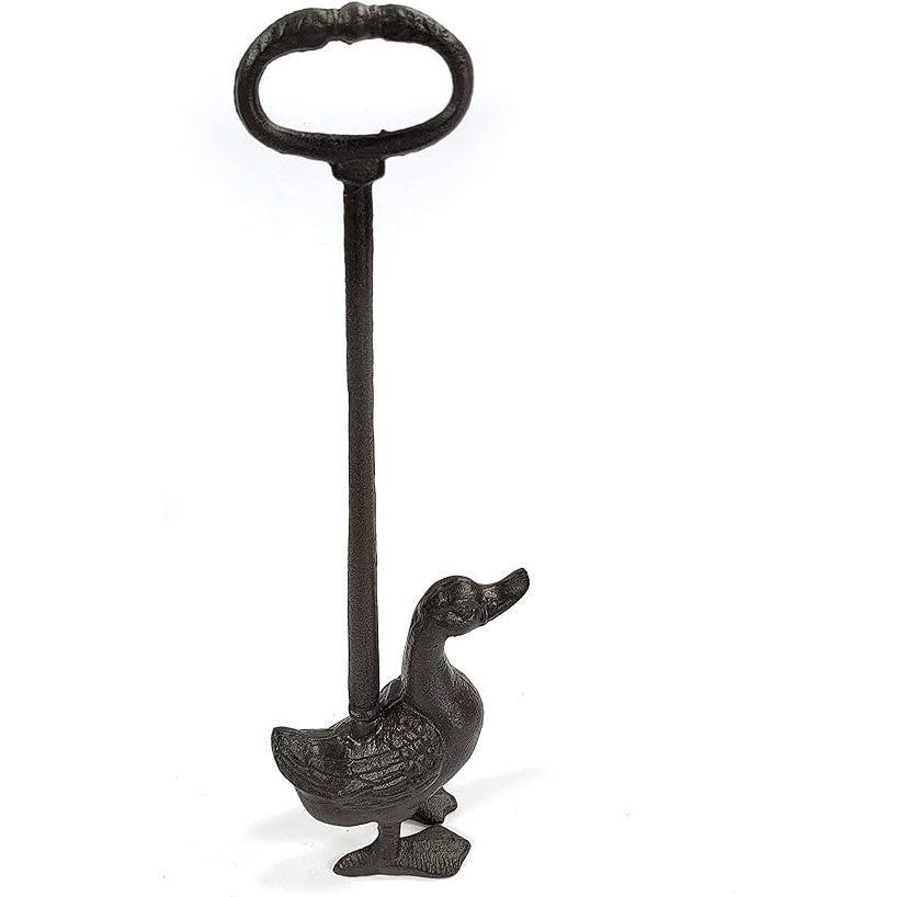 Duck Cast Iron Door Stopper With Handle