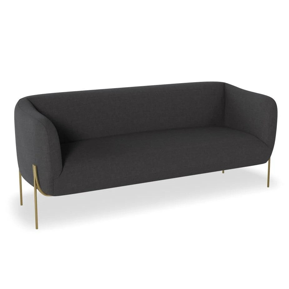 Duo Delight 2.5-Seater Sofa with Brushed Matt Gold Legs