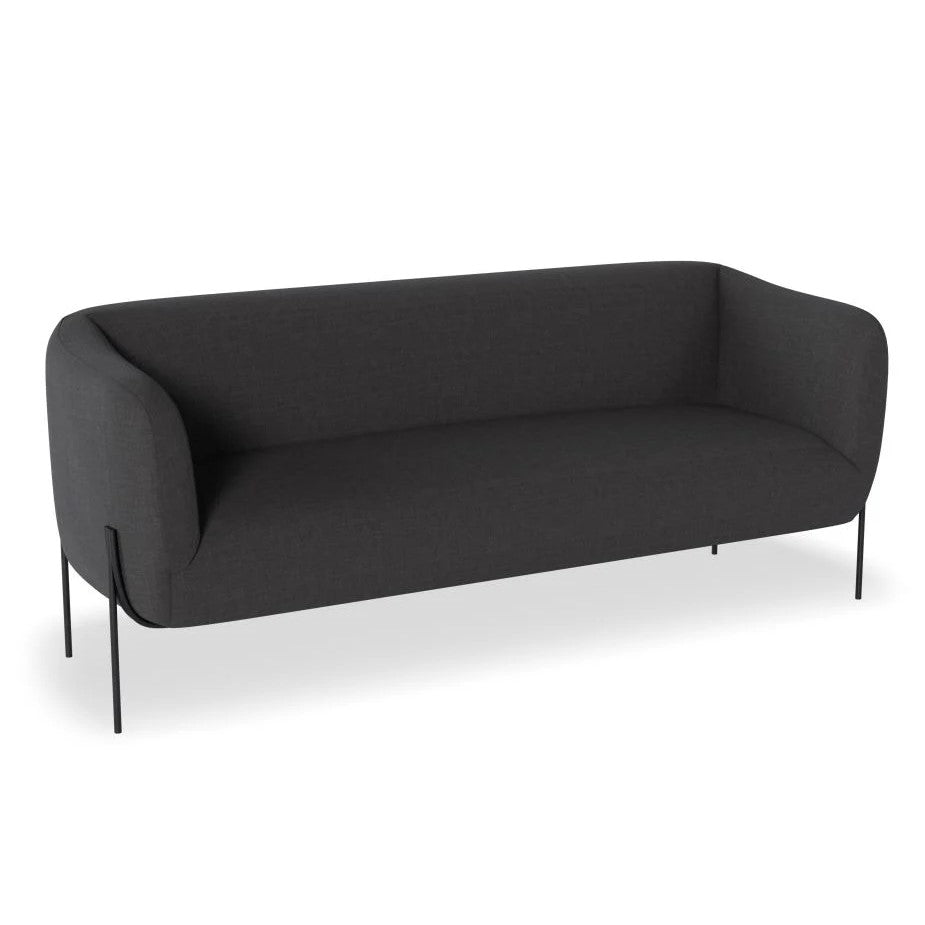 Duo Delight 2.5-Seater Sofa with Matt Black Legs