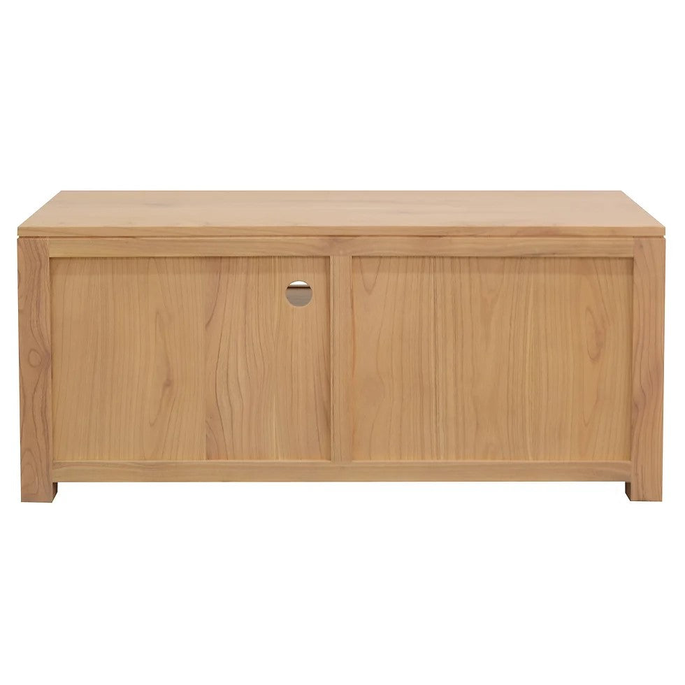 Durable Beauty Solid Mindi Timber Entertainment Unit - Natural