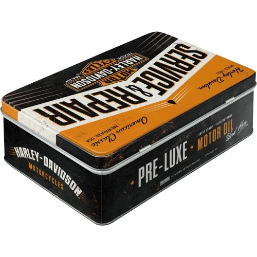 Durable Harley - Service & Repair Tin Flat Storage Box