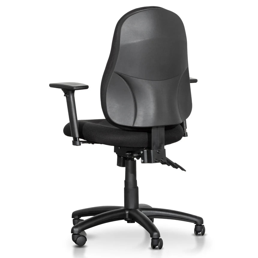 Durable High Back Fabric Office Chair - Black