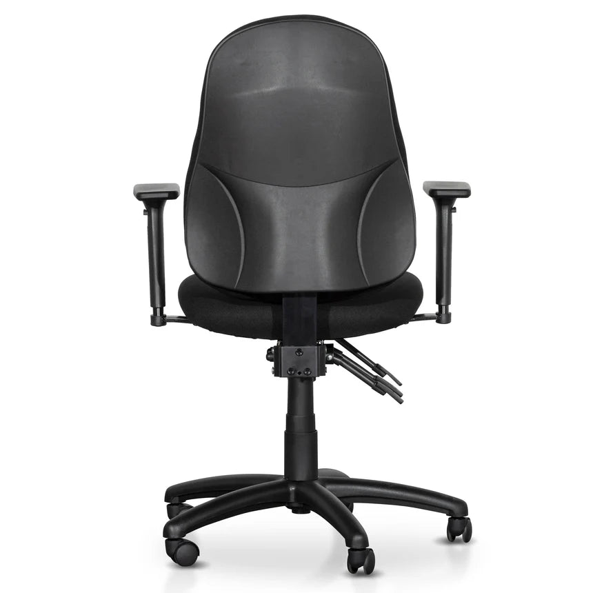 Durable High Back Fabric Office Chair - Black
