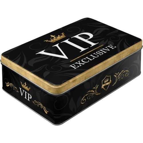 Durable Metal VIP Exclusive 3D Tin Flat Storage Box