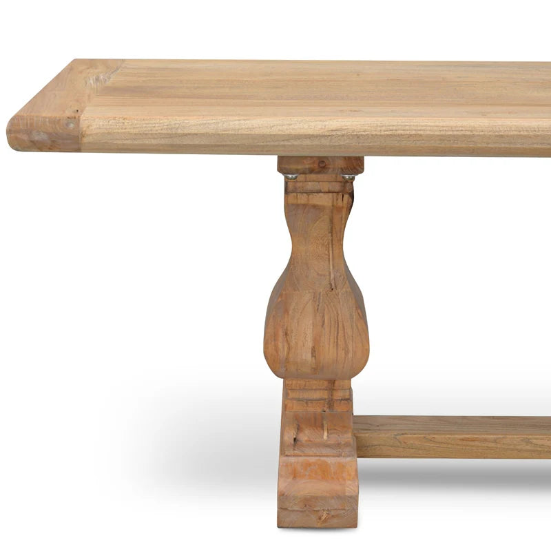 Durable Reclaimed Elm Wood Bench 200cms- Natural