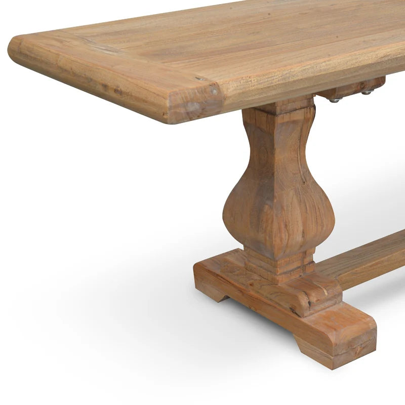 Durable Reclaimed Elm Wood Bench 200cms- Natural