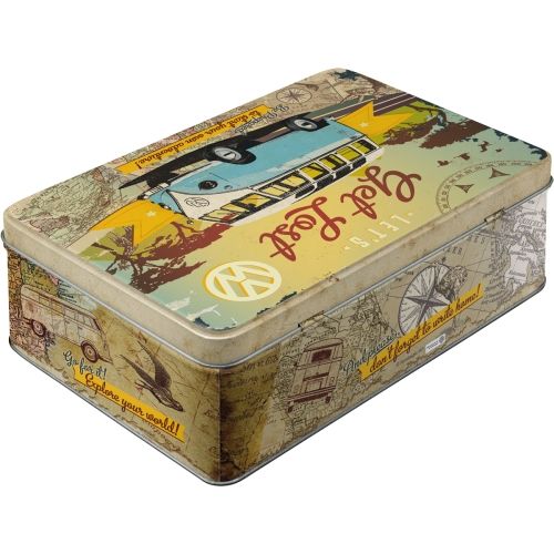 Durable VW Get Lost Tin Storage Box