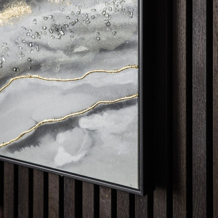 Earth's Veins Agate-Inspired Framed Canvas Set of 2