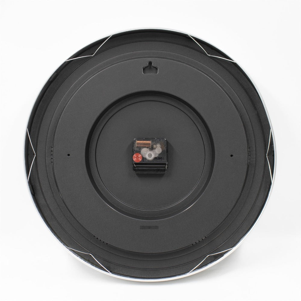 Earthly Echoes Wall Clock 40cms - Silver