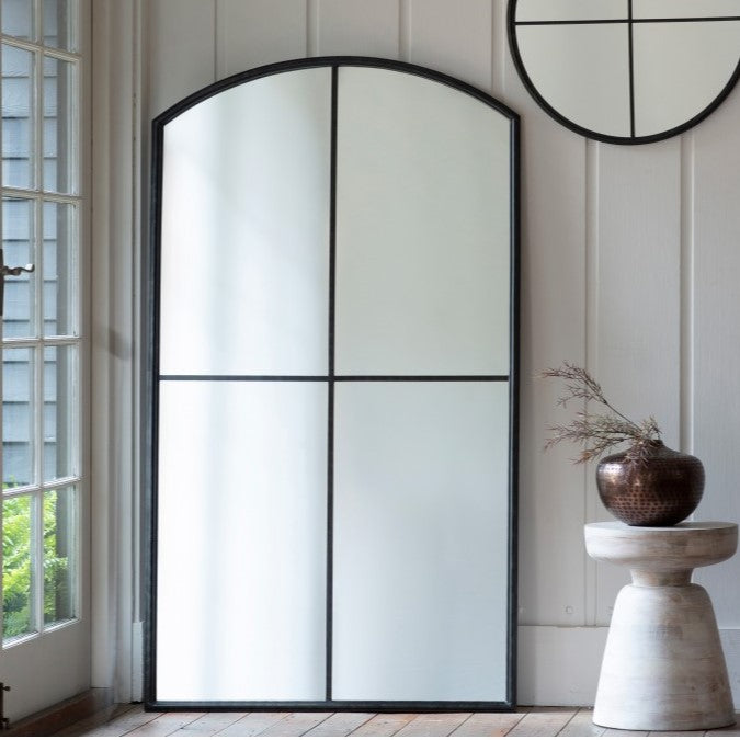 Ebonized Splendor Wooden Framed Wall Mirror 160cms