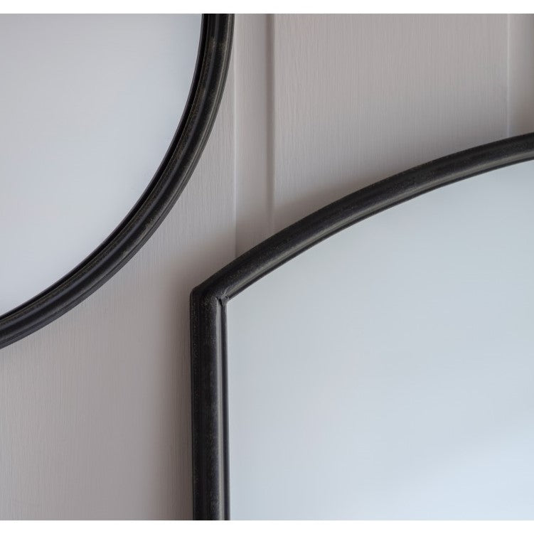 Ebonized Splendor Wooden Framed Wall Mirror 160cms