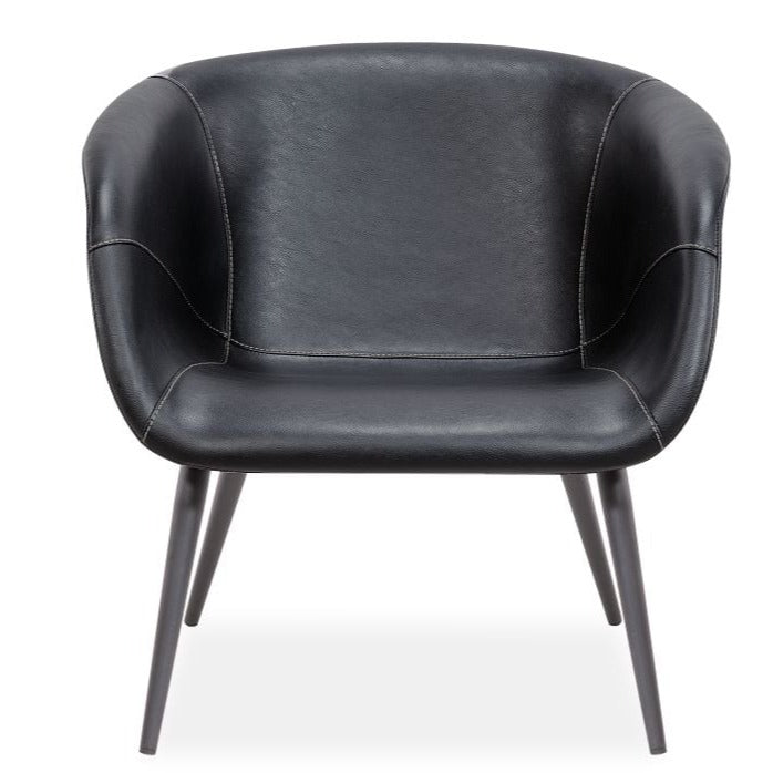 Ebony Essence Single Seater Leather Sofa (Available in 2 Colors)