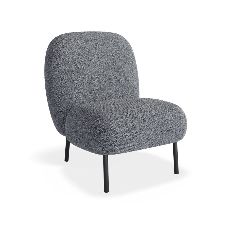 Eclectic Boucle Grey Single Seater Sofa (Available in 2 Frame Colors)