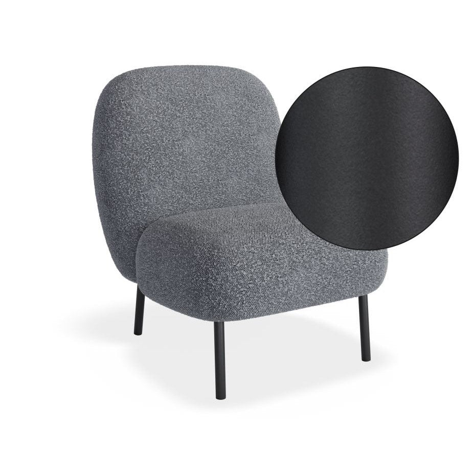 Eclectic Boucle Grey Single Seater Sofa (Available in 2 Frame Colors)