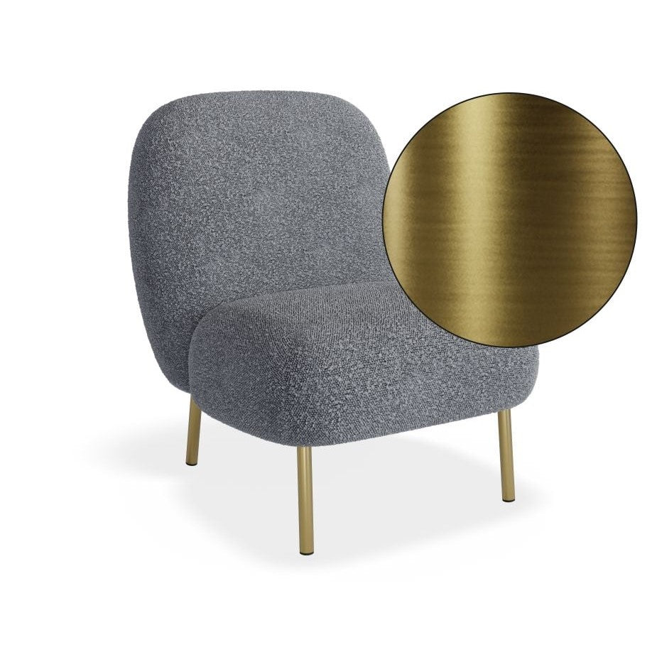 Eclectic Boucle Grey Single Seater Sofa (Available in 2 Frame Colors)