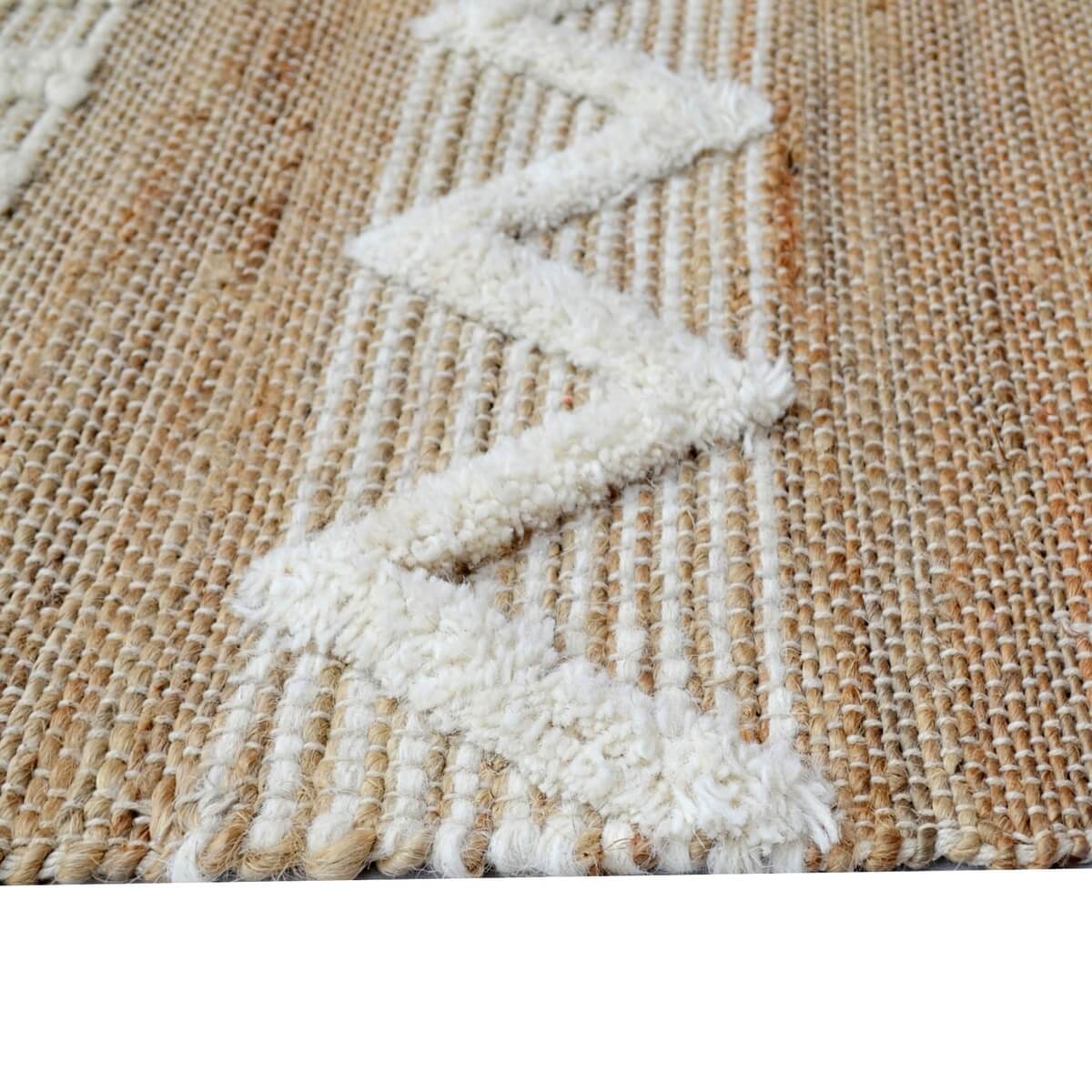 Eclectic Pattern Handmade Woollen Rug - Brown (Available in 3 Sizes)