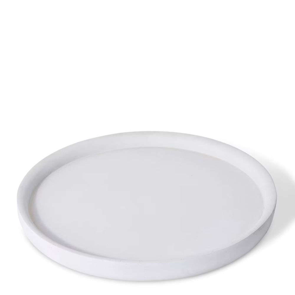 Eco-Friendly Clay Plant Saucers - Beige - 52.5cms