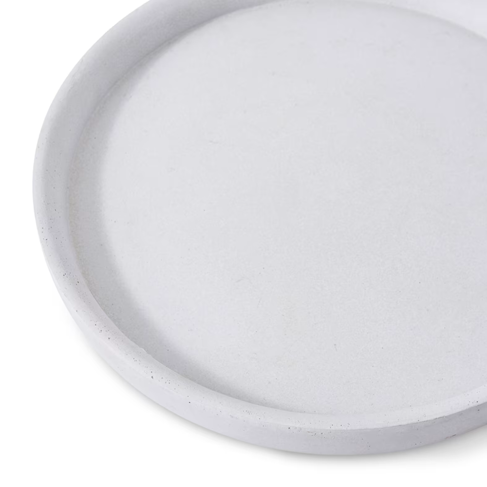 Eco-Friendly Clay Plant Saucers - Beige - 52.5cms