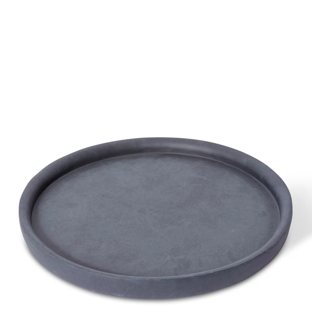Eco-Friendly Clay Plant Saucers - Black - 52.5cms