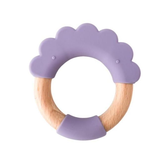 Eco-Friendly Cloud Silicone Baby Teether - Purple