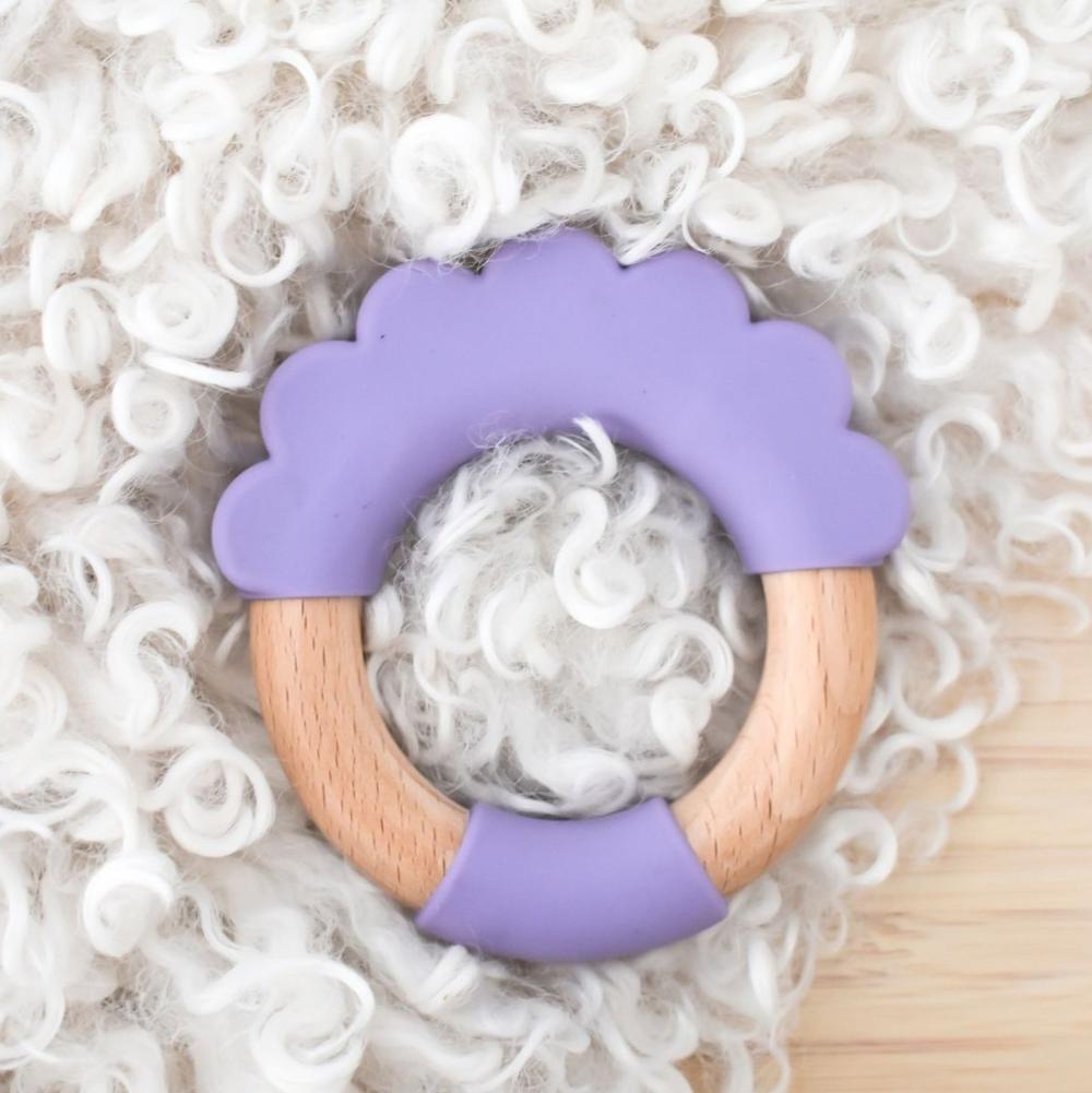 Eco-Friendly Cloud Silicone Baby Teether - Purple