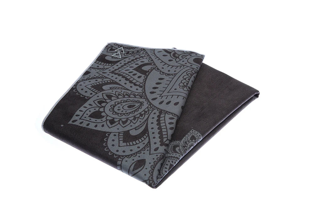 Eco-Friendly Design Lab Hand Yoga Towel - Mandala Black