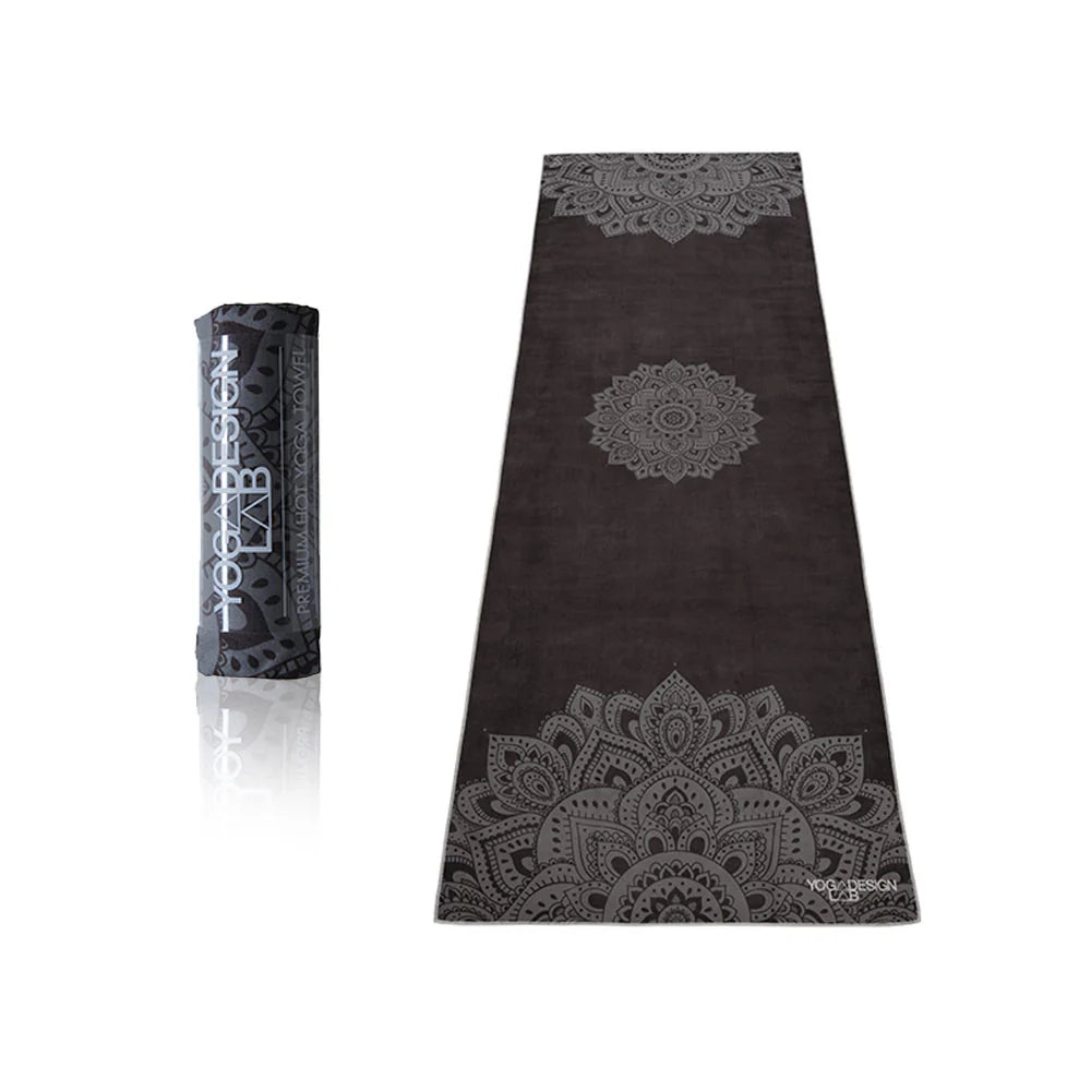 Eco-Friendly Design Lab Hand Yoga Towel - Mandala Black