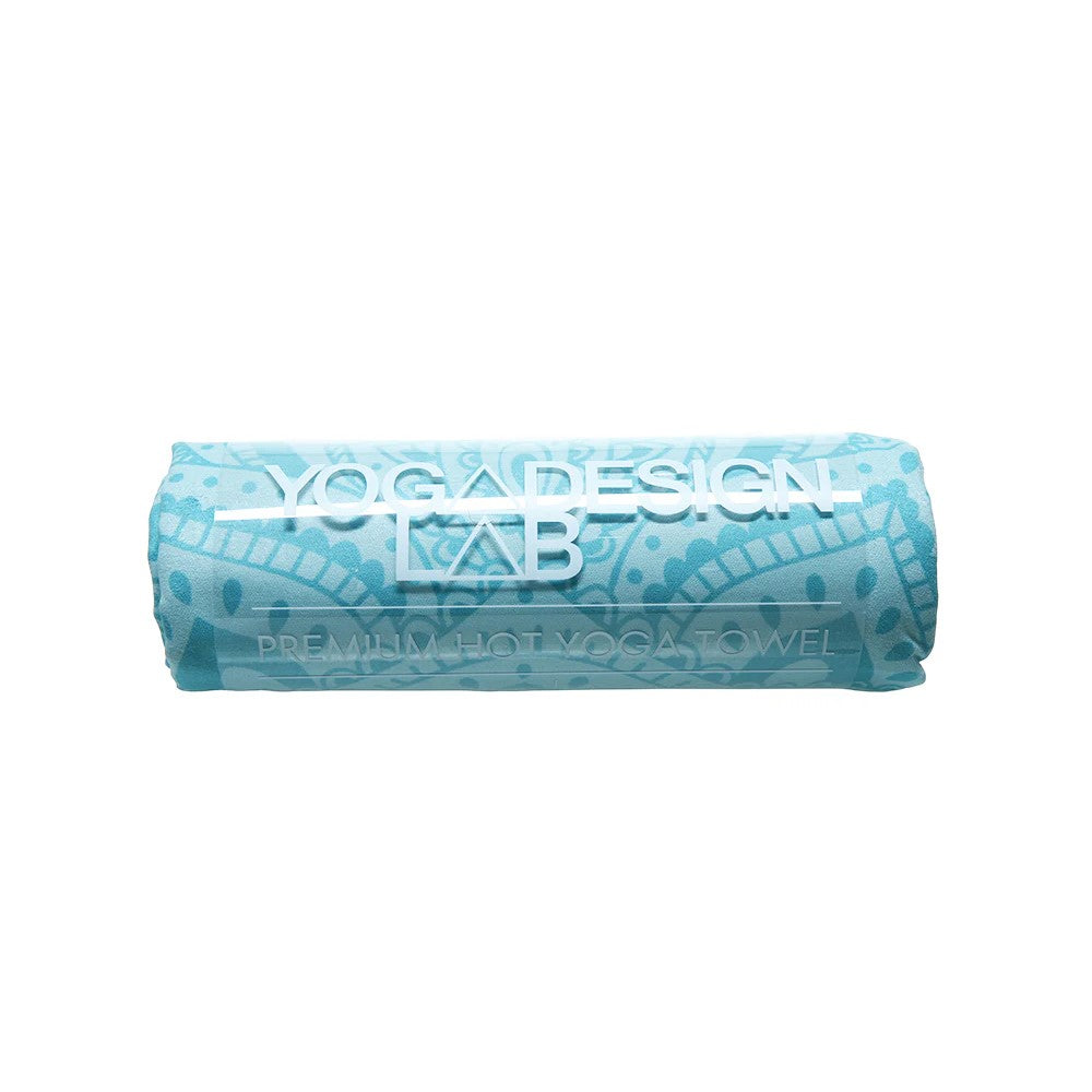 Eco-Friendly Design Lab Hand Yoga Towel 182cm - Mandala Turquoise