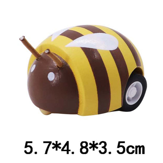 Eco-Friendly Fun - Wooden Pull - Back Bee Toy