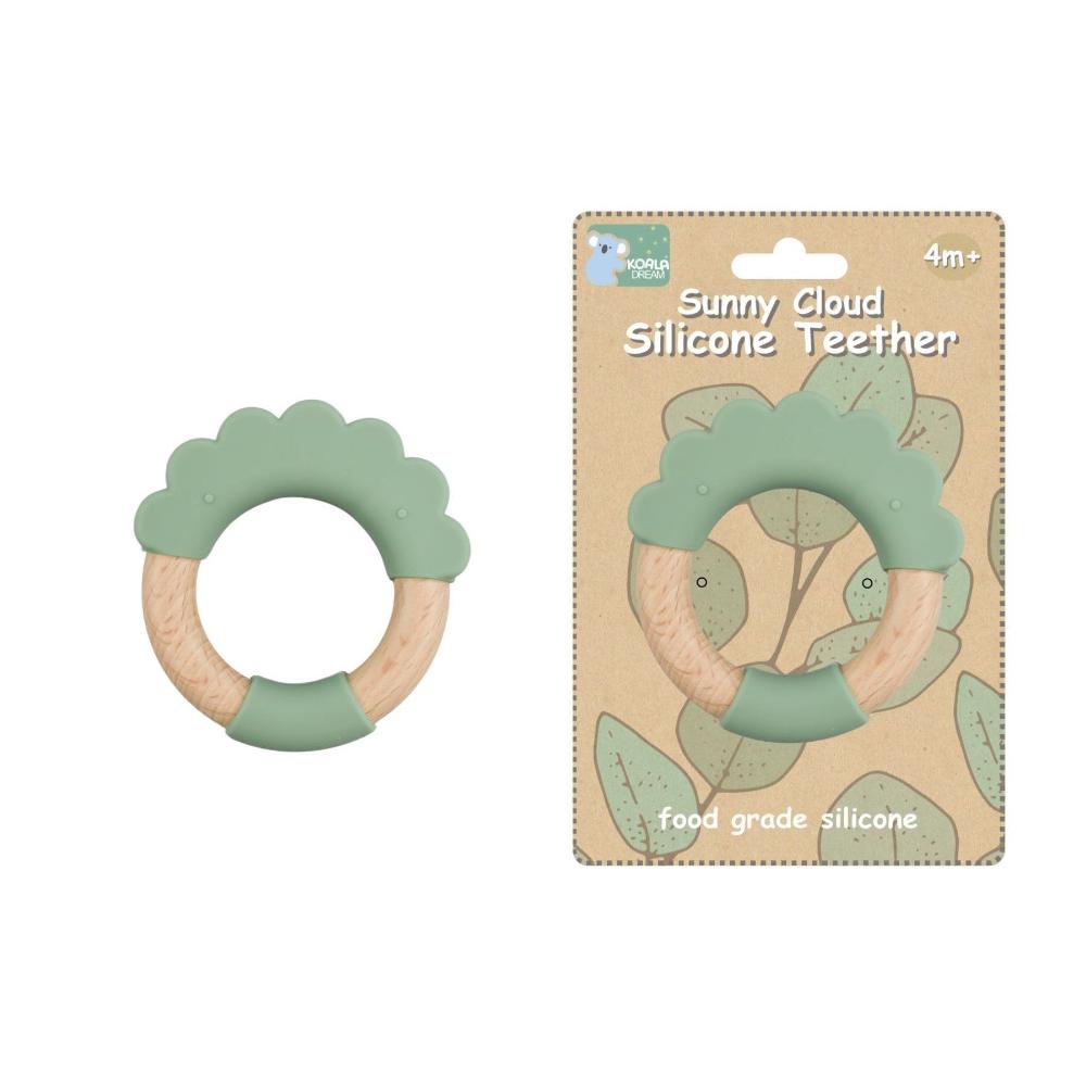 Eco-Friendly Cloud Silicone Baby Teether - Green