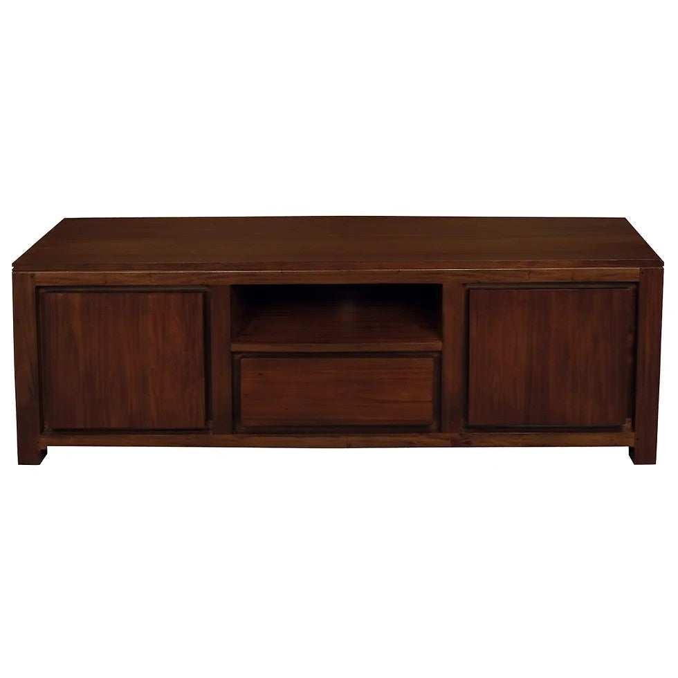 Effortless 2 Door 1 Drawer Entertainment Unit - Brown